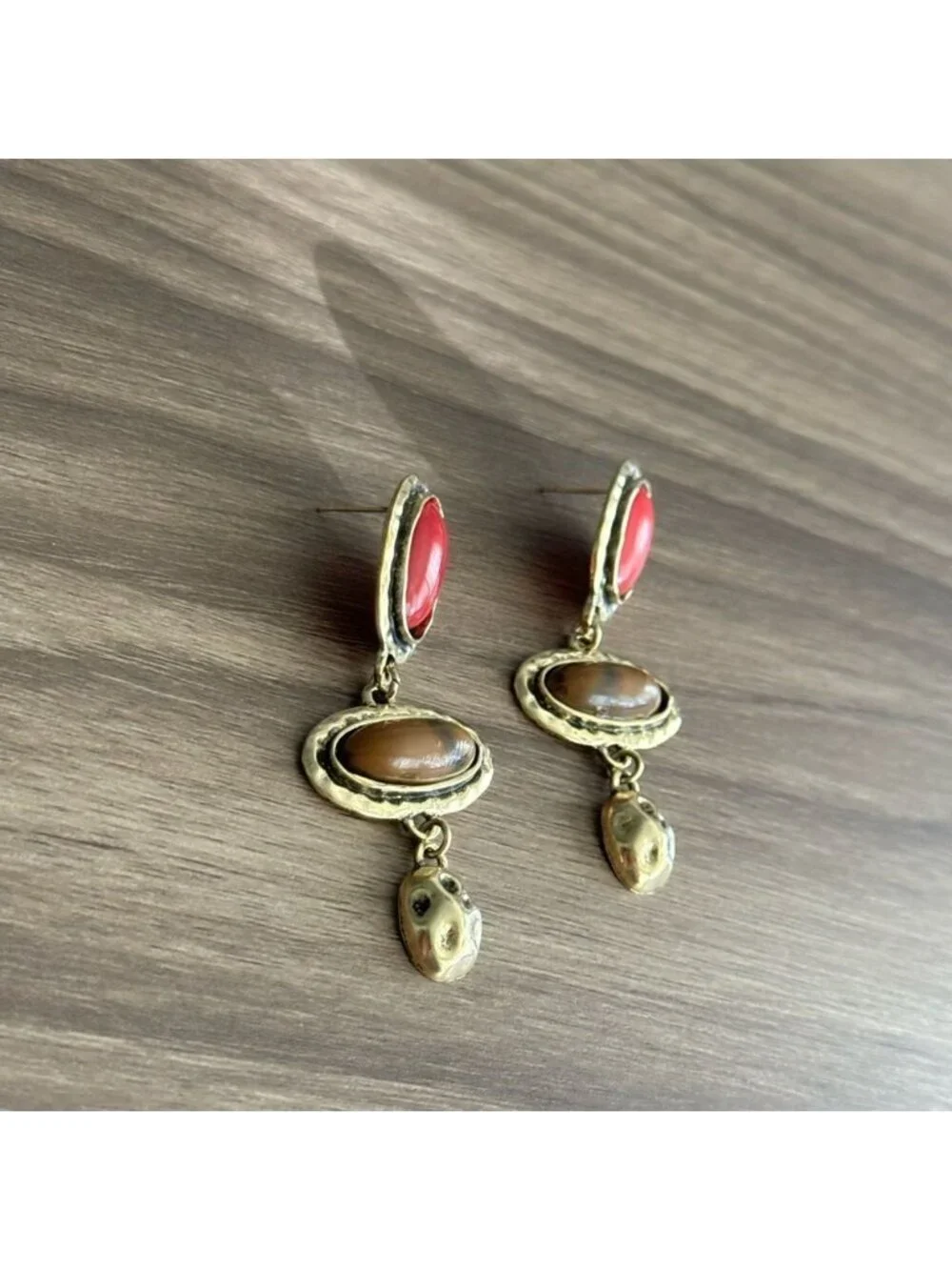 Stone drop Dangle Earrings Q929
